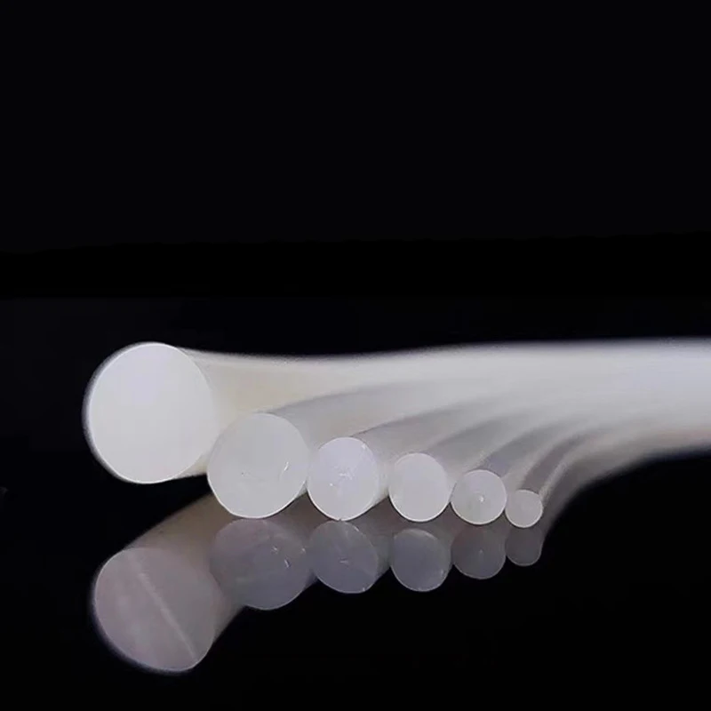 1-5 متر الصلبات سيليكون الحبل ضياء 1.5mm2mm3mm6mm8mm 10 مللي متر 12 مللي متر 16 مللي متر الأبيض المطاط تقليم شرائط عزل O خواتم ارتفاع درجة الحرارة مقاوم للماء