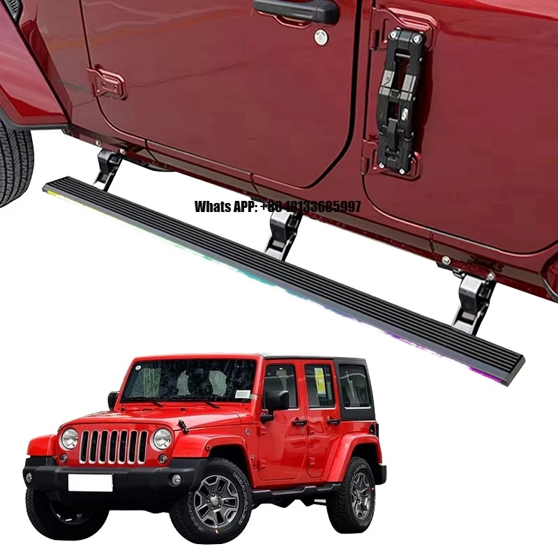 

Automatic Electric Power Aluminum Alloy Sports Style Full Set Side Step Running Board for Wrangler JL 4 Door Sahara