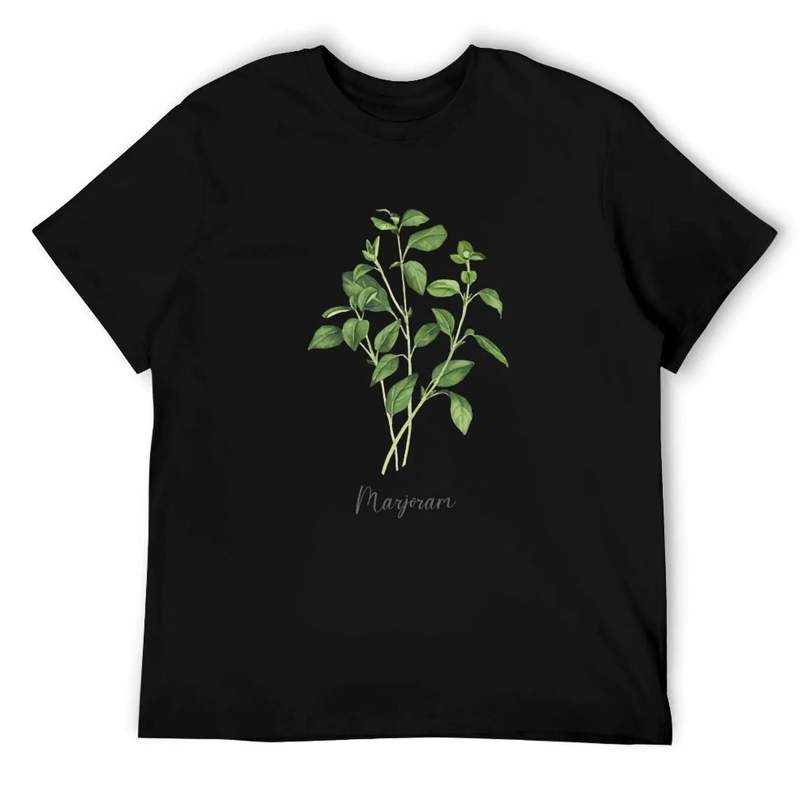 

Marjoram herb illustration T-Shirt t shirt man designer man t shirt cotton man t shirts for men T-Shirt