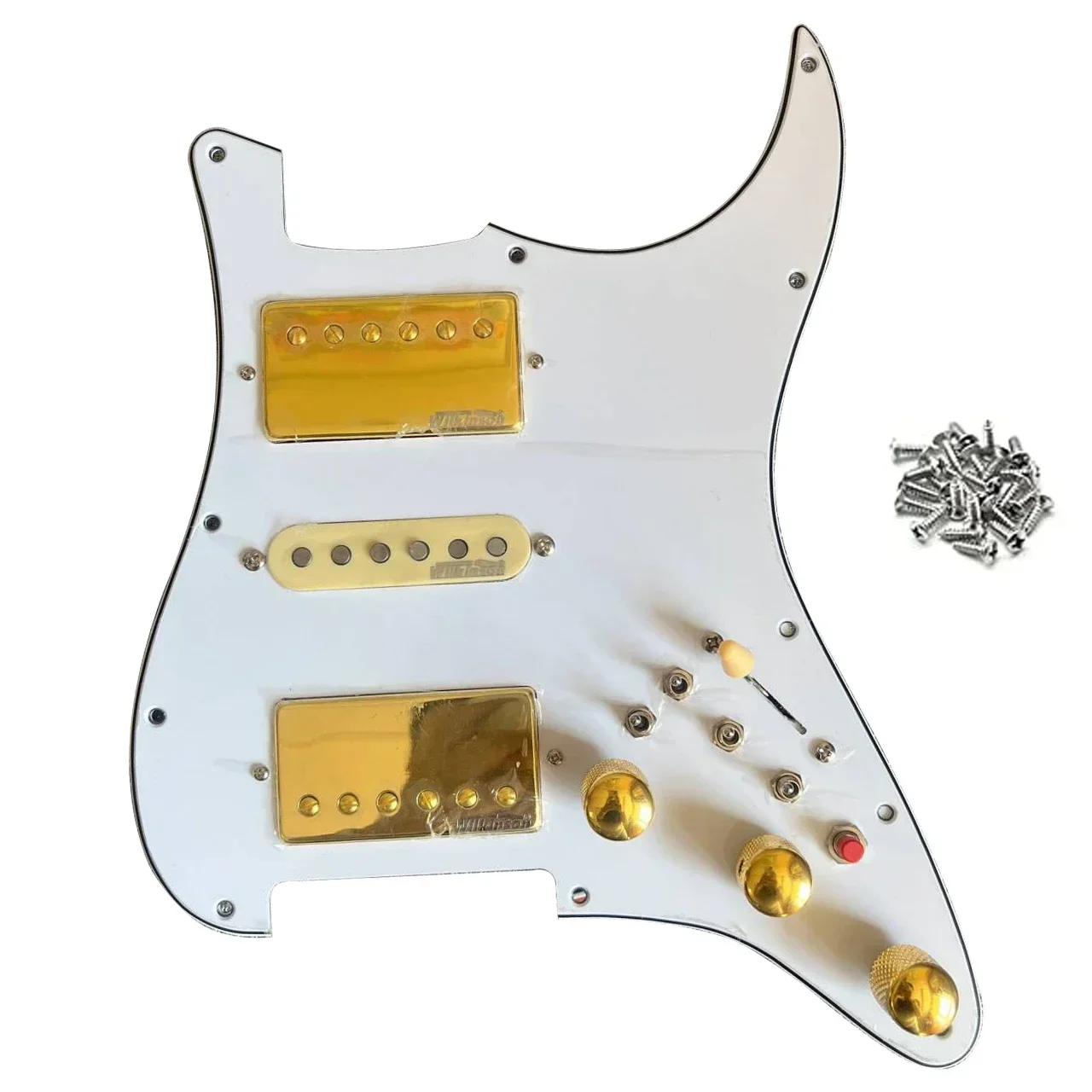 Prewired Loaded ST Pickguard Set HSH Alnico 5 Humbucker Pickup Coil Split 5-way Switch For ST Guitar Parts