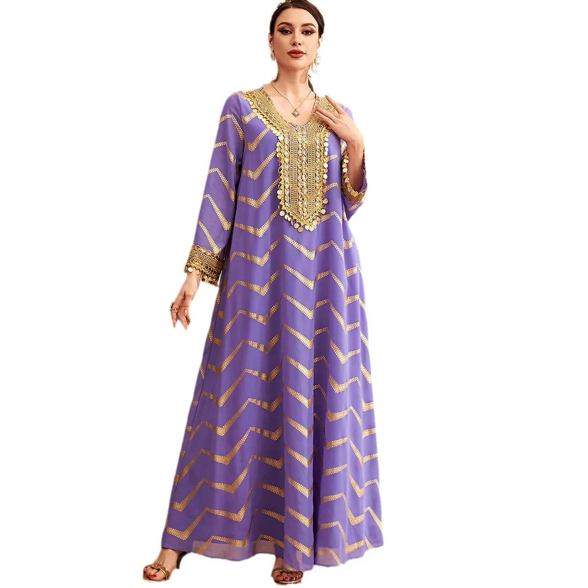 Faionable V-Ne Long… - image