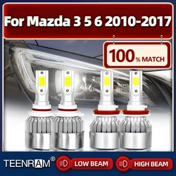 Car Lights Bulbs H11 9005 HB3 LED Auto Headlights 12V 6000K Turbo Lamp For Mazda 3 5 6 2010 2011 2012 2013 2014 2015 2016 2017