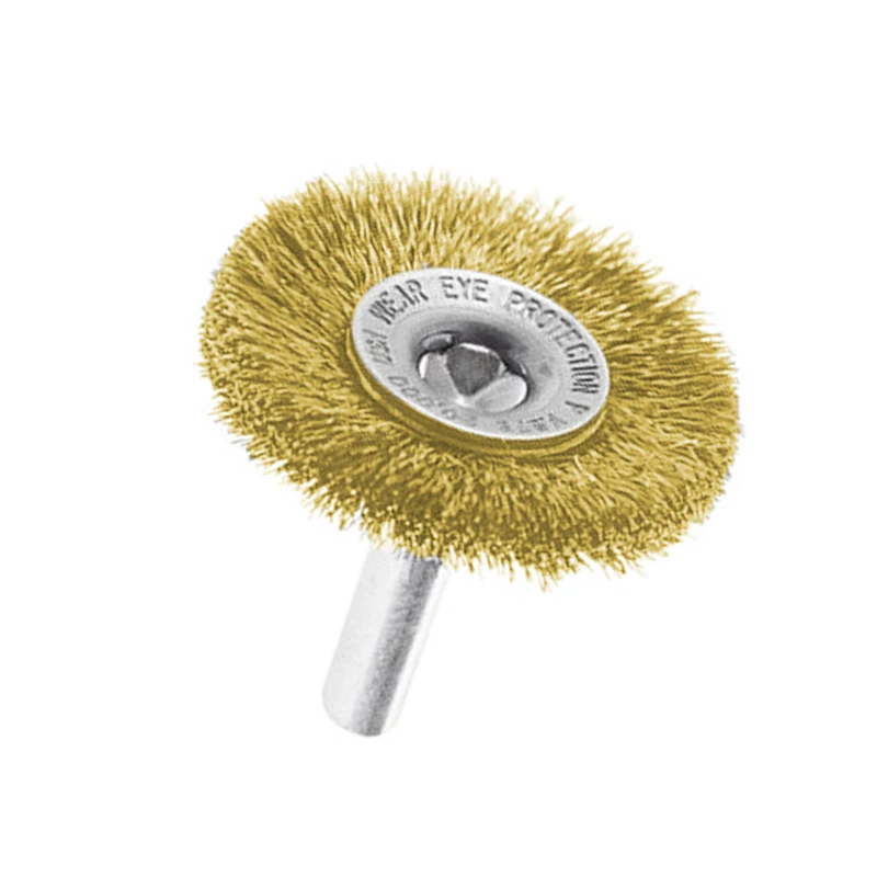 1Pc 2 Inch Steel Wire Wheel Brushes For Metal Rust Removal Polishing Brush Steel Cutting Rotary Brush For Drill Rotary Tool