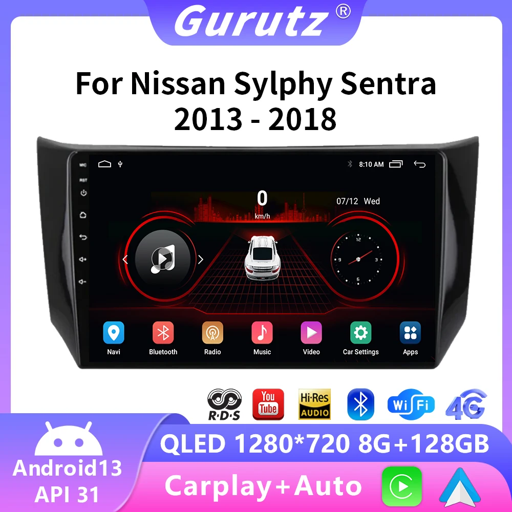 

Android Car Auto Radio GPS For Nissan Sylphy B17 Sentra 2013 2014 2015 2016 2017 2018 Head Unit Navigation Player Stereo Carplay