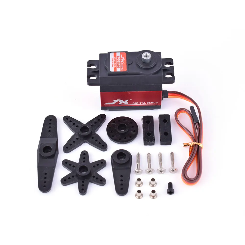 JX PDI-6221MG 4.8-6.0V 20KG 0.16 Sec Large Torque Metal Gear Digital Core Servo For RC Car Helicopter RC Model Accessories