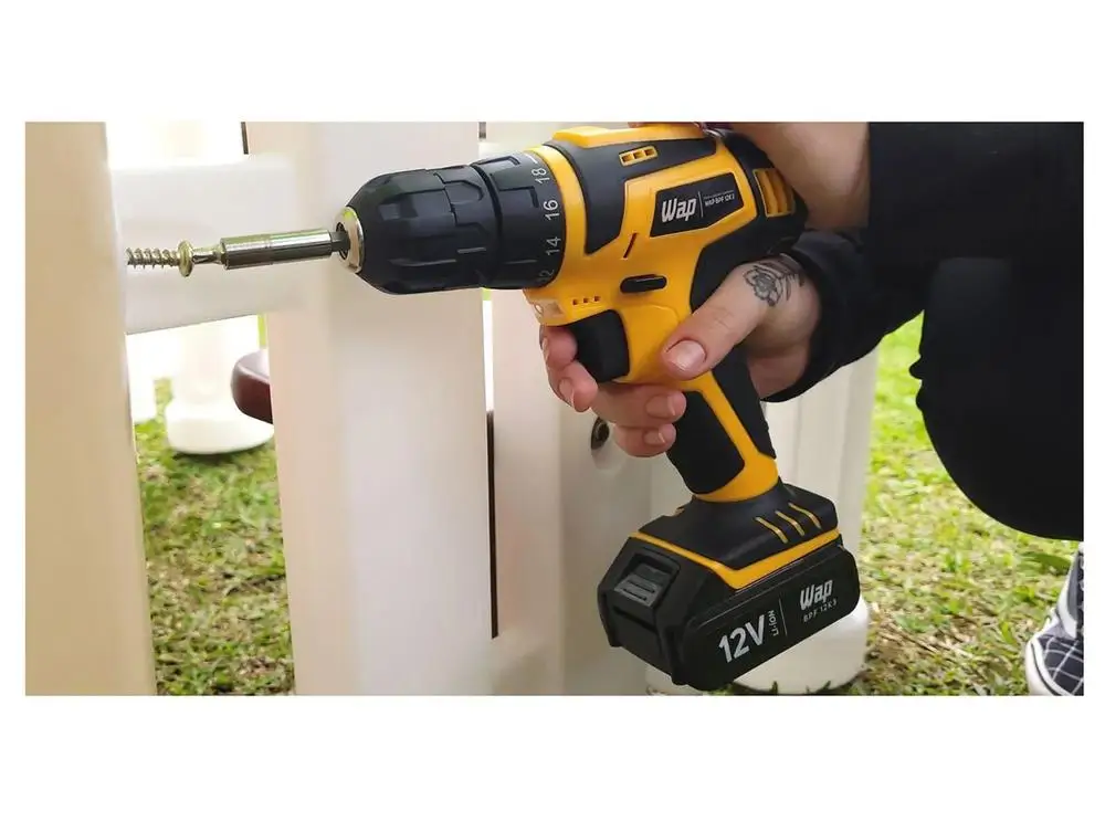 ماكينة حفر ومسمار ببطارية 12 فولت مع حافظة 13 قطعة BPF 12K3 - Bivolt