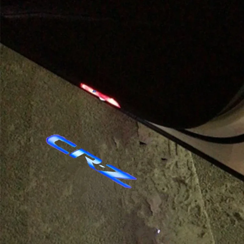 2Pcs LED Light Car Door Projector Emblem Ghost Shadow Lamp Accessories For Honda CR-Z 2010 2011 2012 2013 2014 2015 2016-2021