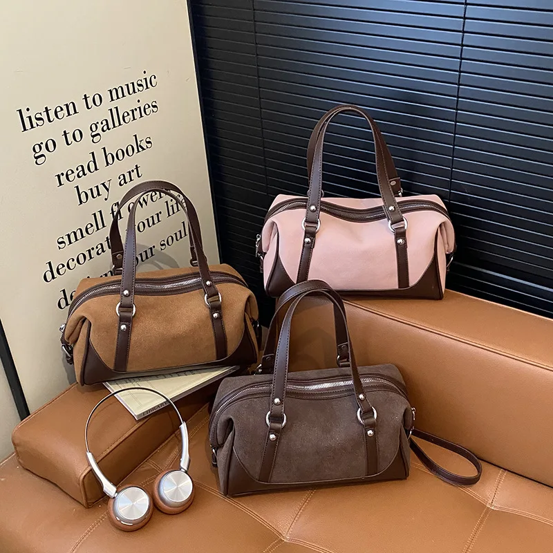 

2025 Vintage Women‘s Large Capacity Tote Bag, Genuine Leather Multi-way Shoulder Crossbody Purse, Retro Chic Work Bag for Office