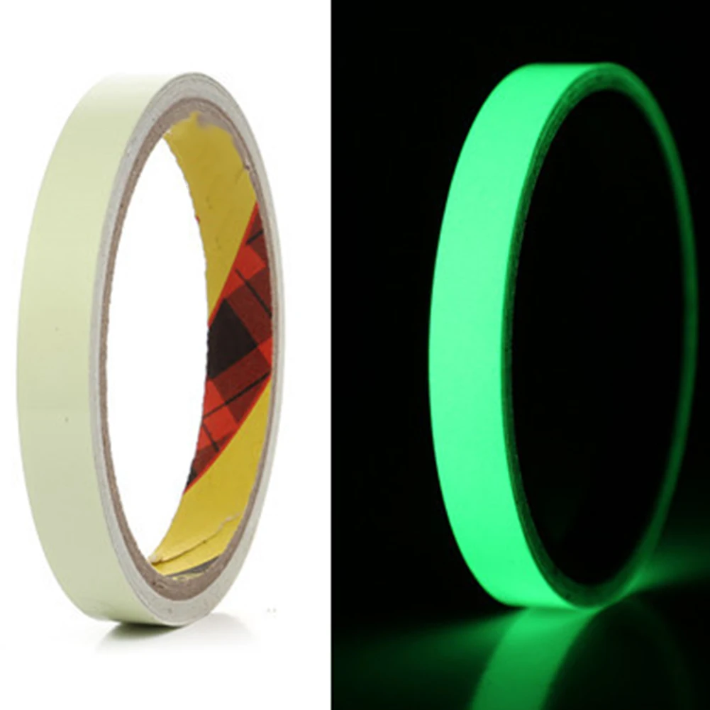 Luminous Tape Sticker Dark Blue Fluorescent Orange Red Orange Yellow Wall Decorative Glow In Dark Green Orange