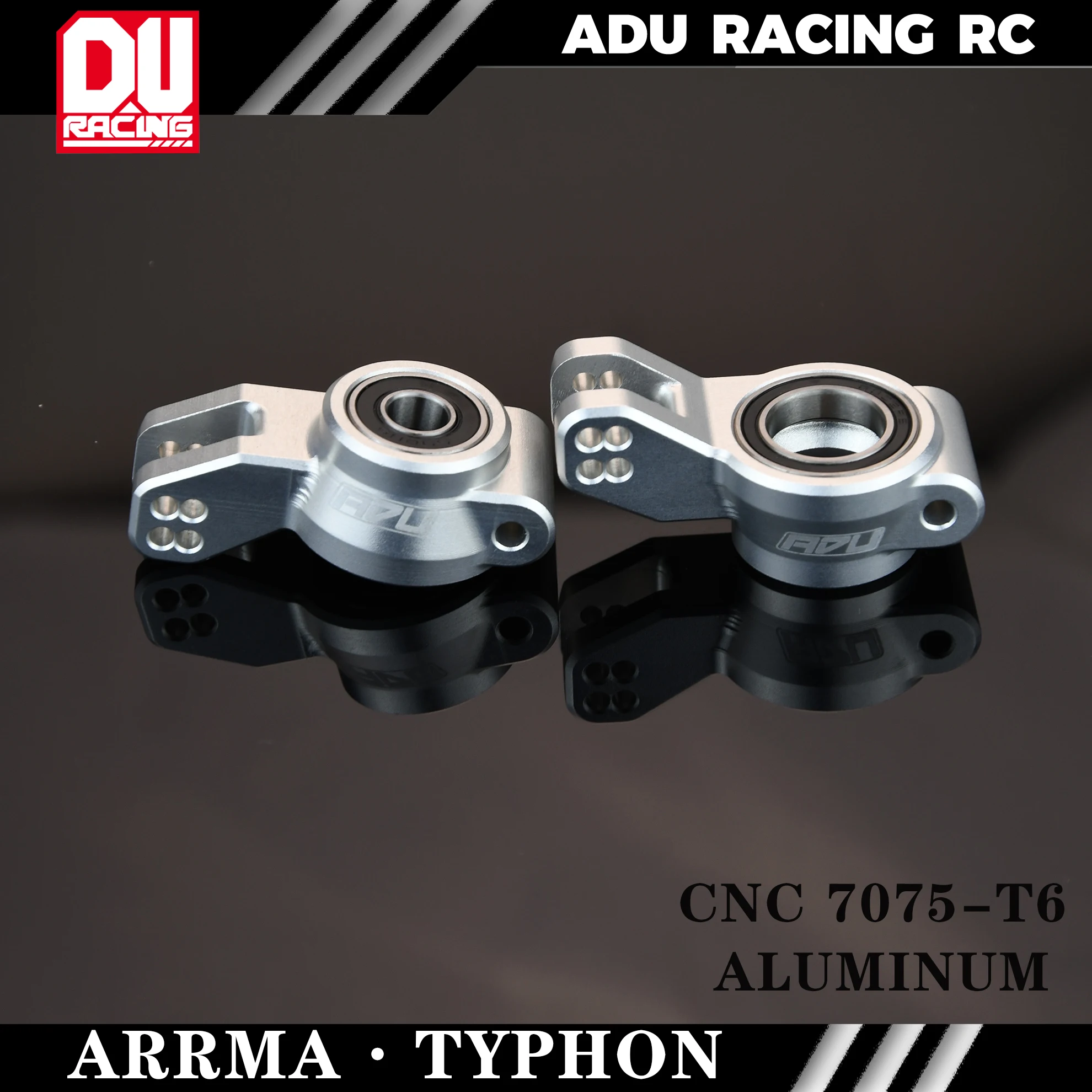 ADU Racing  HUB REAR CNC 7075 T6 ALUMINUM FOR ARRMA 6S TYPHON MOJAVE FIRETEAM TALION LIMITLESS F1 INFRACTION FELONY