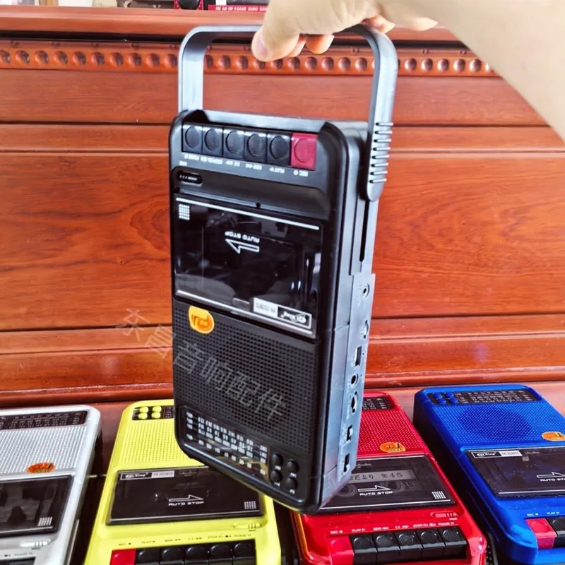 

Portable AM/FM/SW1-2 4Band Radio Solar Bluetooth TF Card U Disk Tape Player MP3 Format Converter Recorder with Battery Powered