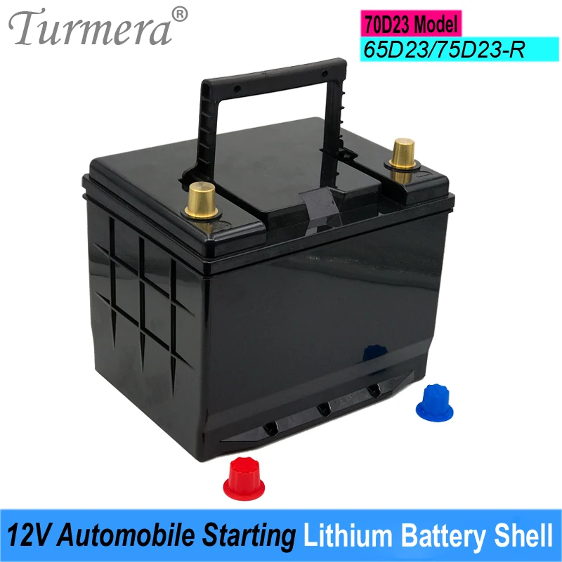 

Turmera 12V Car Battery Box Automobile Starting Lithium Batteries Shell for 70D23 Series 65D23 75D23 Replace 12V Lead-Acid Use