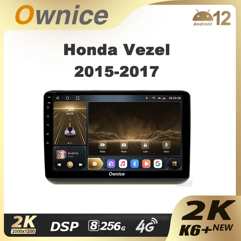 

Ownice K6+ 2K 360 for Honda Vezel HR - V HRV HR V 2015 - 2017 Car Radio Multimedia Video Player Navigation Stereo GPS Android 12
