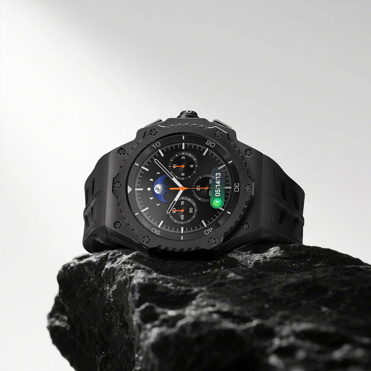 Luxury Alloy Modification Kit For Samsung Watch 8 Classic 46mm Metal Case Rubber Band For Galaxy Watch 8 Classic Kit Accessories