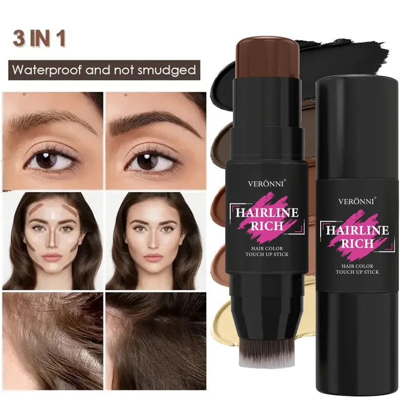 Waterproof Hairline Concealer Stick - Instantly Conceal Roots and Shadows for a Natural-looking Makeup Look Shadow Powder Stick