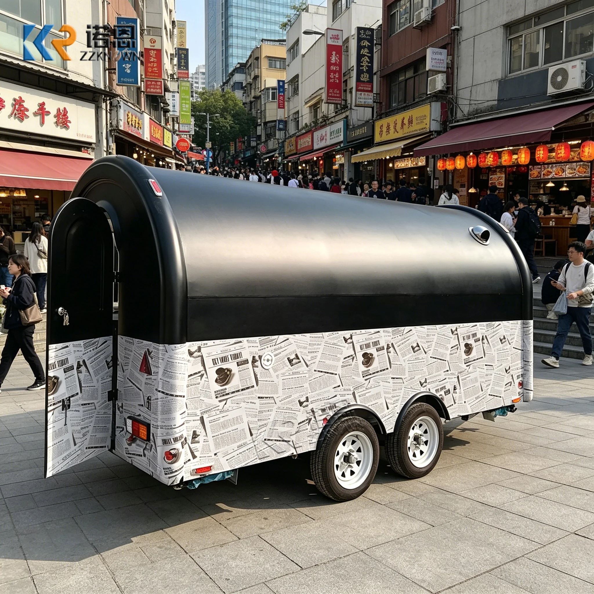 

New Condition Food Cart Trailer Mobile Bbq Station Taco Van Ice Cream Cart Cheap Price