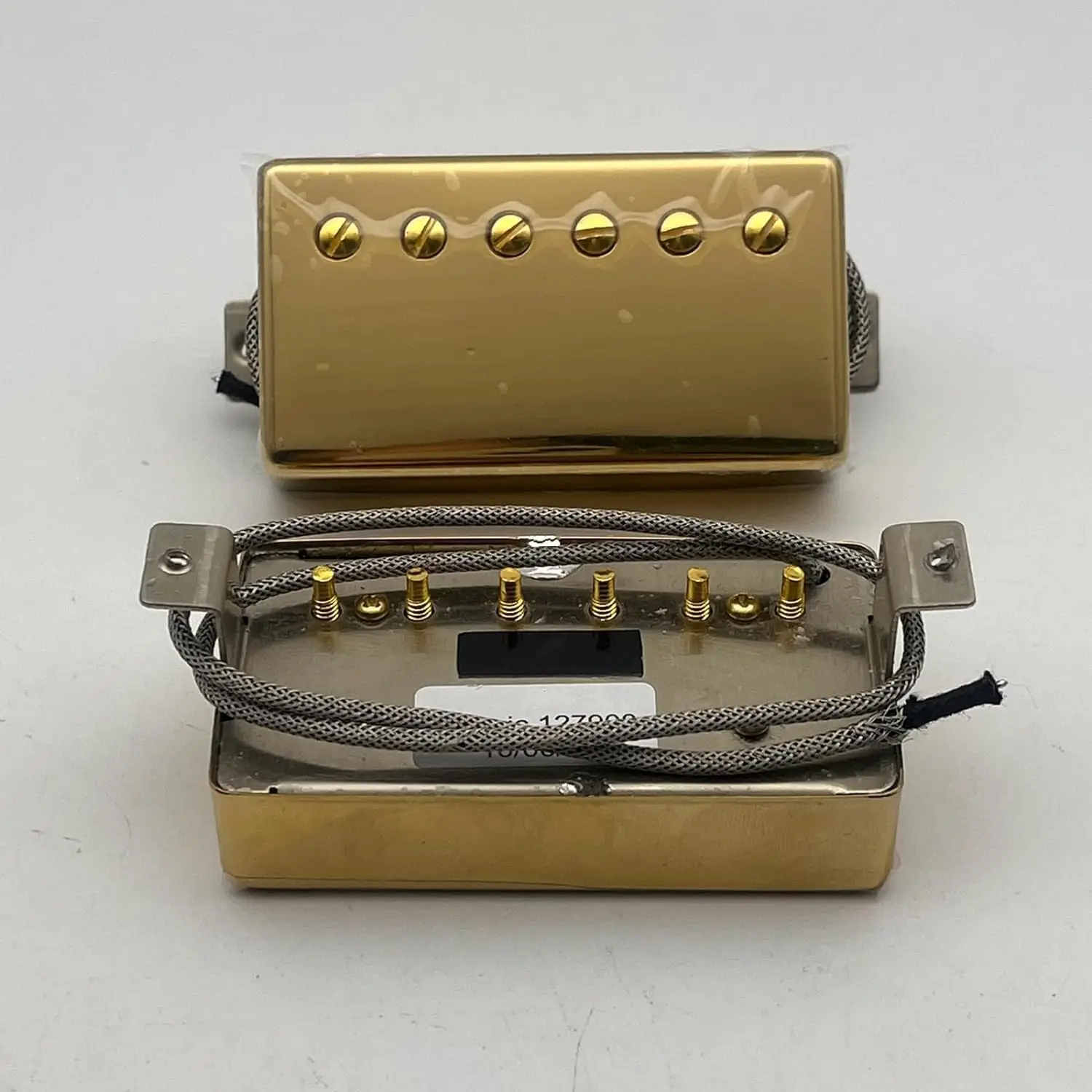 Electric Guitar Pickups Humbucker with Pro Wiring Harness for Gib Electric Guitar Pickups Accessoires (Gold 1 SET (1C))