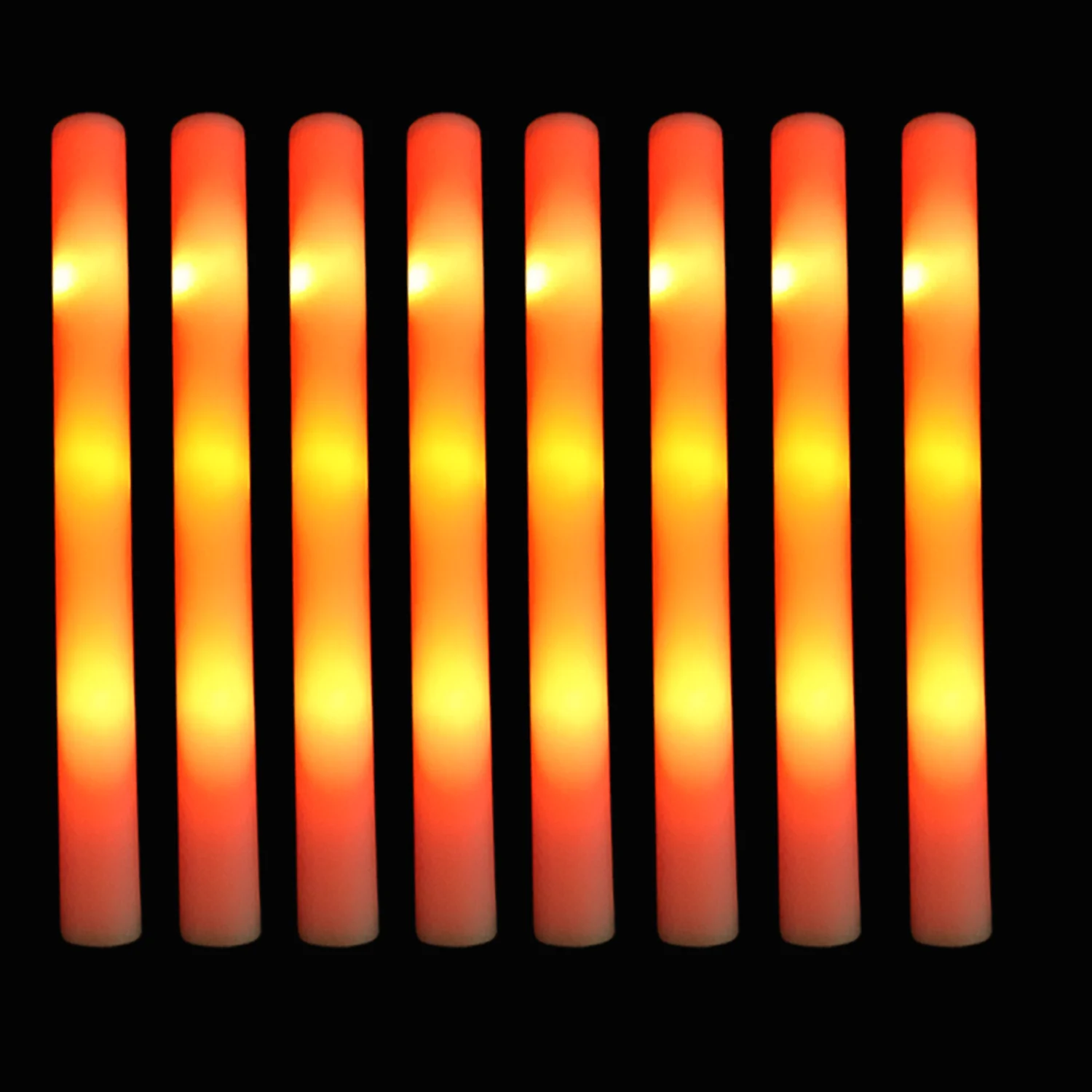 20/30/50/60Pc Aangepaste LED Glow Foam Stick RGB Kleurrijke Glow Sticks Glow in the Dark Cheer Buis Verjaardag Bruiloft Leveranties