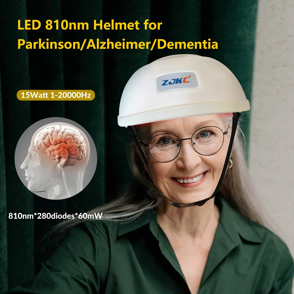 

810nm Brain Photobiomodulation Red Infrared Light Therapy for Parkinsons Alzheimer Stroke Helmet Treatment Home Use