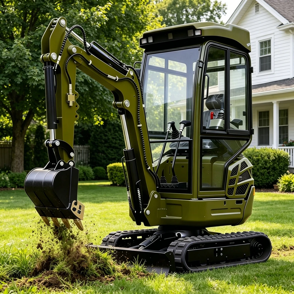 

0.8Ton Mini Excavator Construction 1.2Ton 1.7Ton 2.5Ton Kubota engine Crawler Adjustable Agriculture Forestry Machinery