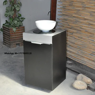 Exhibition Electric Portable Basin Sink Washbasin Washbasin with water tank, no plumbing and heating function view 3