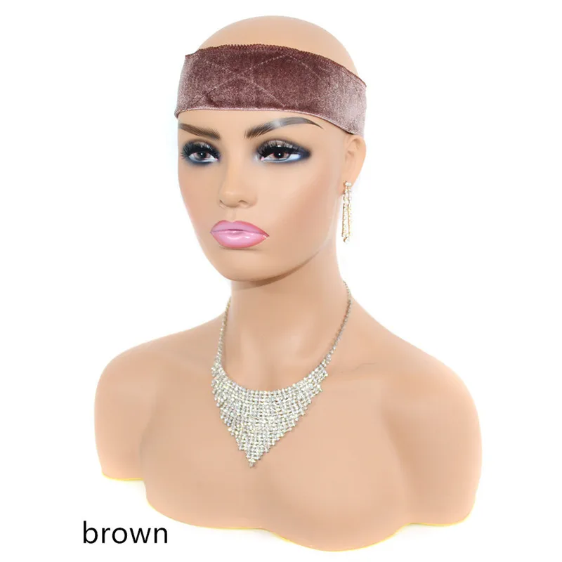 1Pcs Soft Velvet Wig Grips Head Band For Women Comfortable Adjustable Non Slip Wig Grip Headband For Wig Hair Accessories