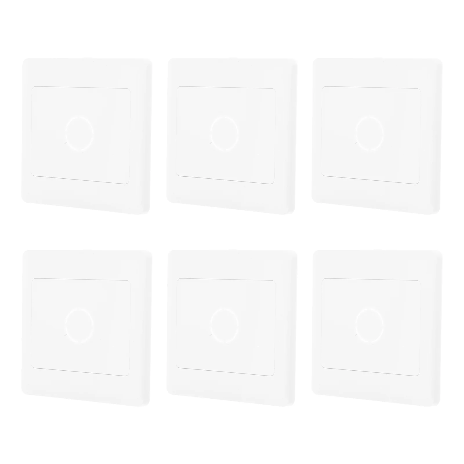 6 Pcs Whiteboard 2-in-1 Shower Access Panel Professional Drywall Plate Cover Thicken Door for Plastic