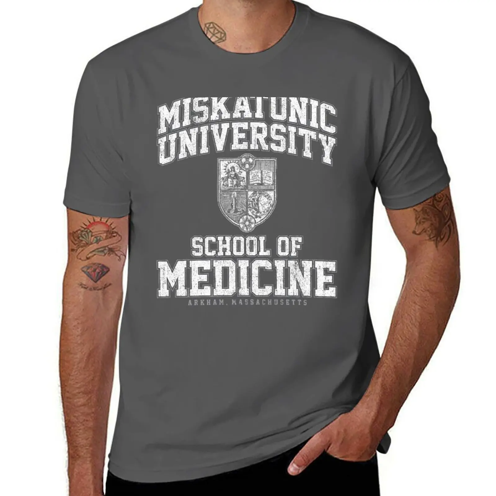 

Miskatonic University School of Medicine T-Shirt t shirt man cotton essential t shirt T-Shirt