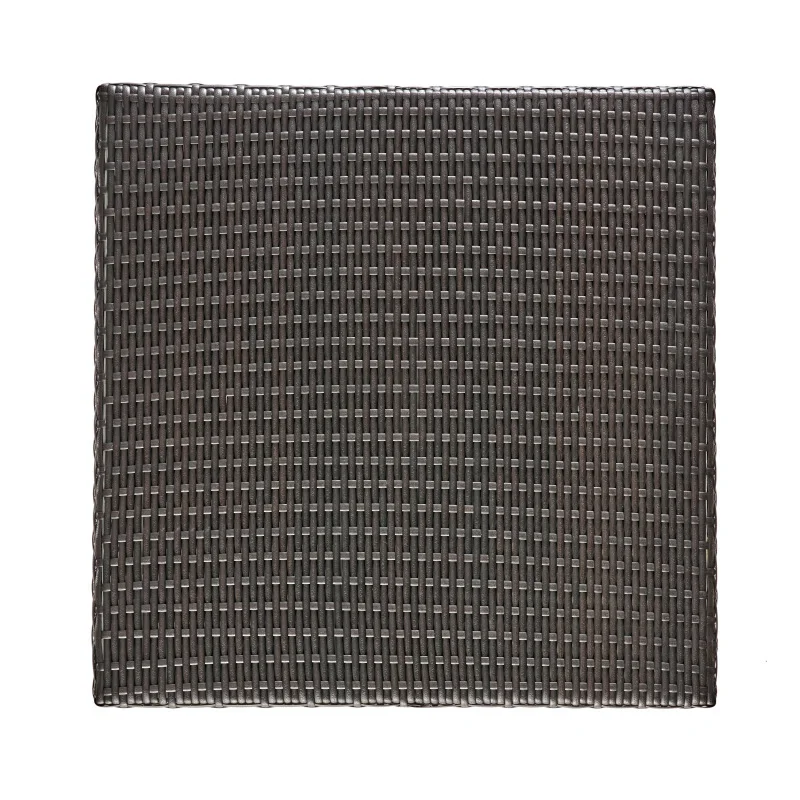 Rattan 26" Square Bar Table Hand Crafted Details  Multibrown Wicker Finish Assembly Required 26 In Deep 26  Wide 40 In High