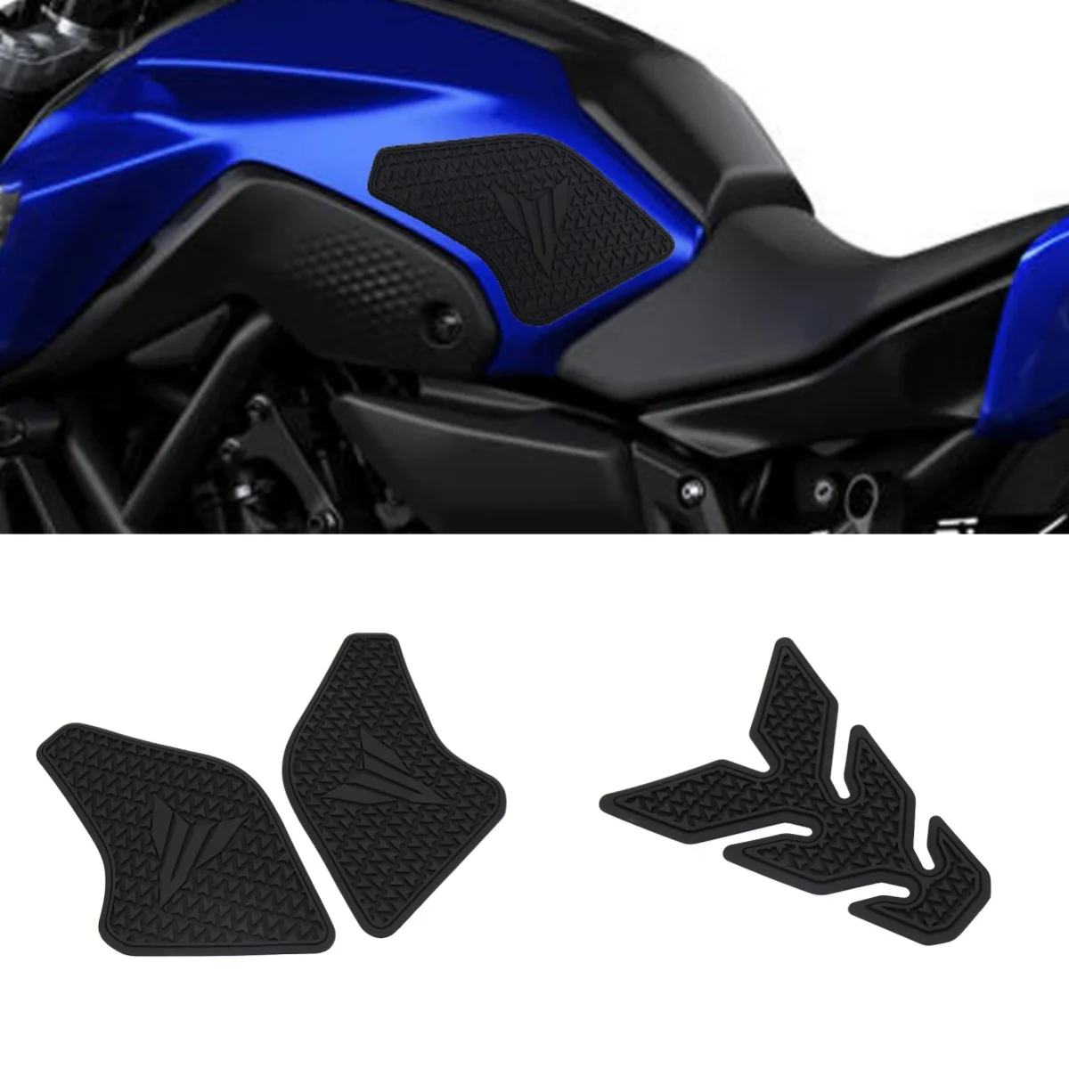 

Аксессуары для мотоциклов, защита от царапин, накладка на топливный бак для Yamaha MT07 MT-07 MT 07 2021, резиновая наклейка на масляный бак, защитные наклейки