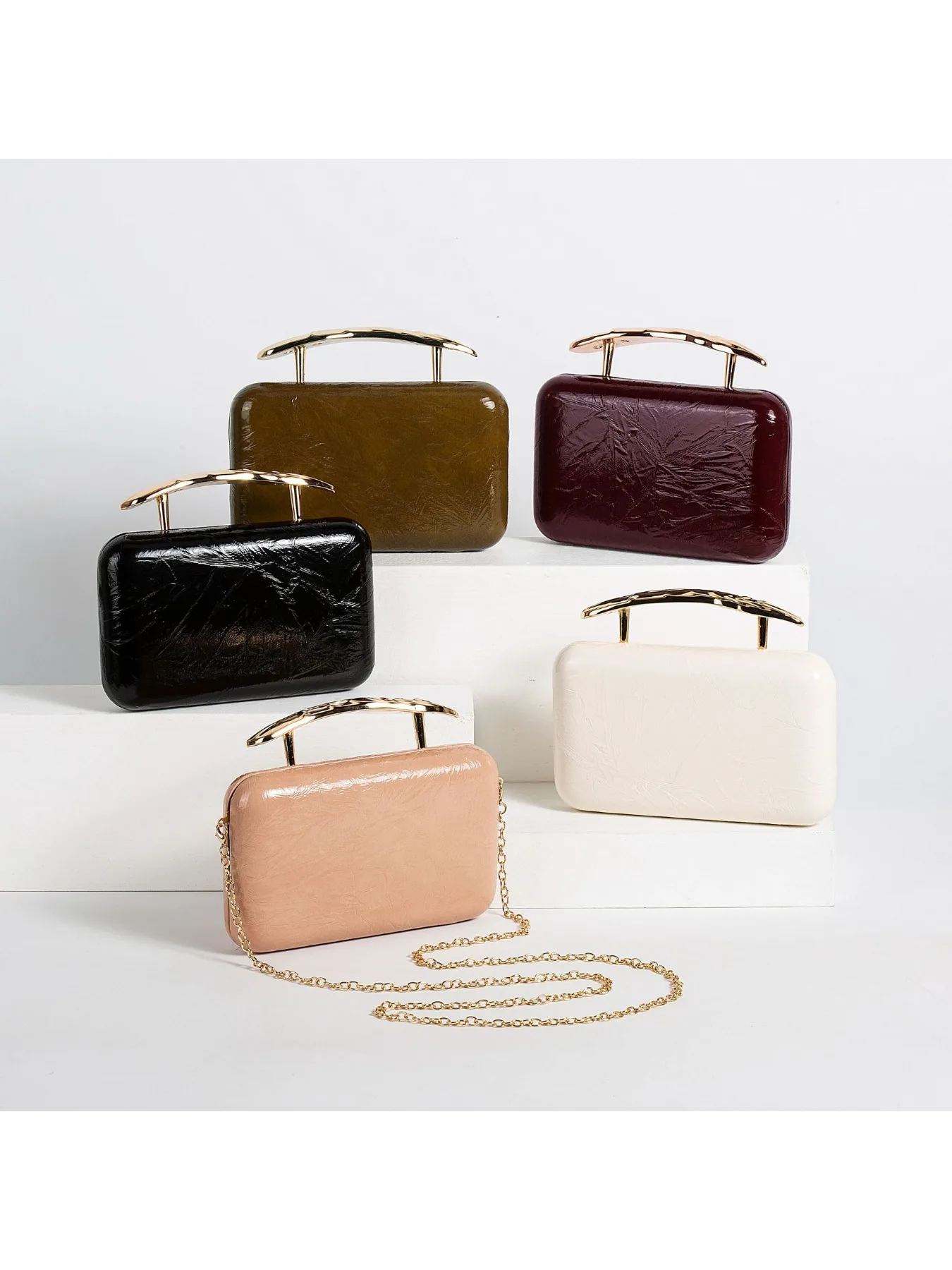 

Модная новинка: золотая сумка-клатч для трансграничной торговли, креативный дизайн, для торжественных мероприятий, маленькая сумочка для знаменитостей