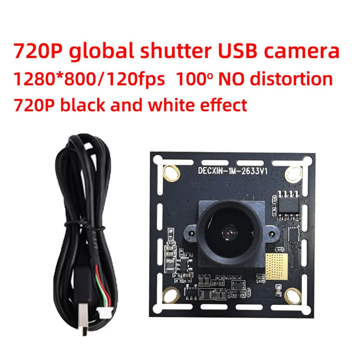 A07I 720P Global Shutter Exposure Usb Industrial Camera Module 120 Frames OV9281 High-Speed Mobile Capture Linux B