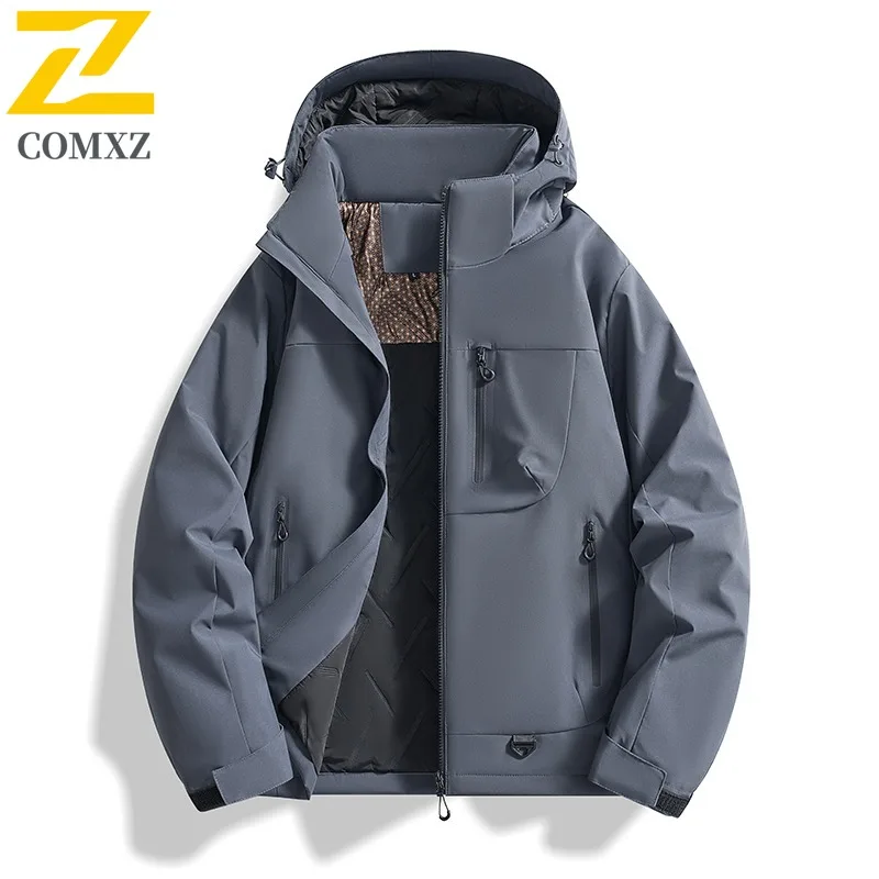 

COMXZ 2025 Winter Graphene Lined Couples Jacket Waterproof Windproof Thick Outdoor Sports Warm Tactics Leisure Windbreaker