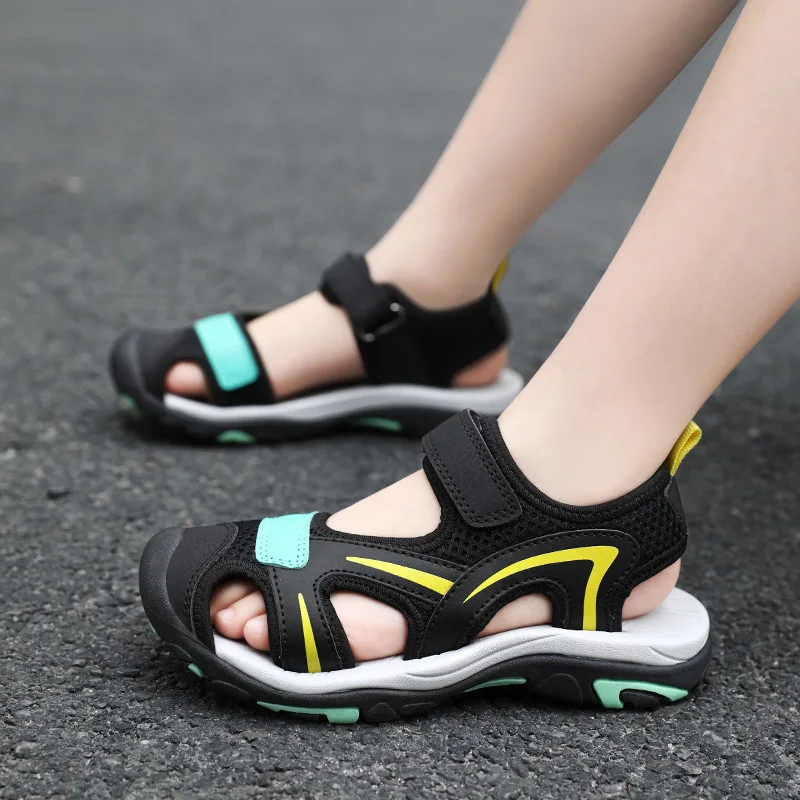 2025 Summer Boys Sandals Kids Shoes Fashion Flats Toddler Baby Girls Sandals Non-slip Casual Beach Children Outdoor Shoes