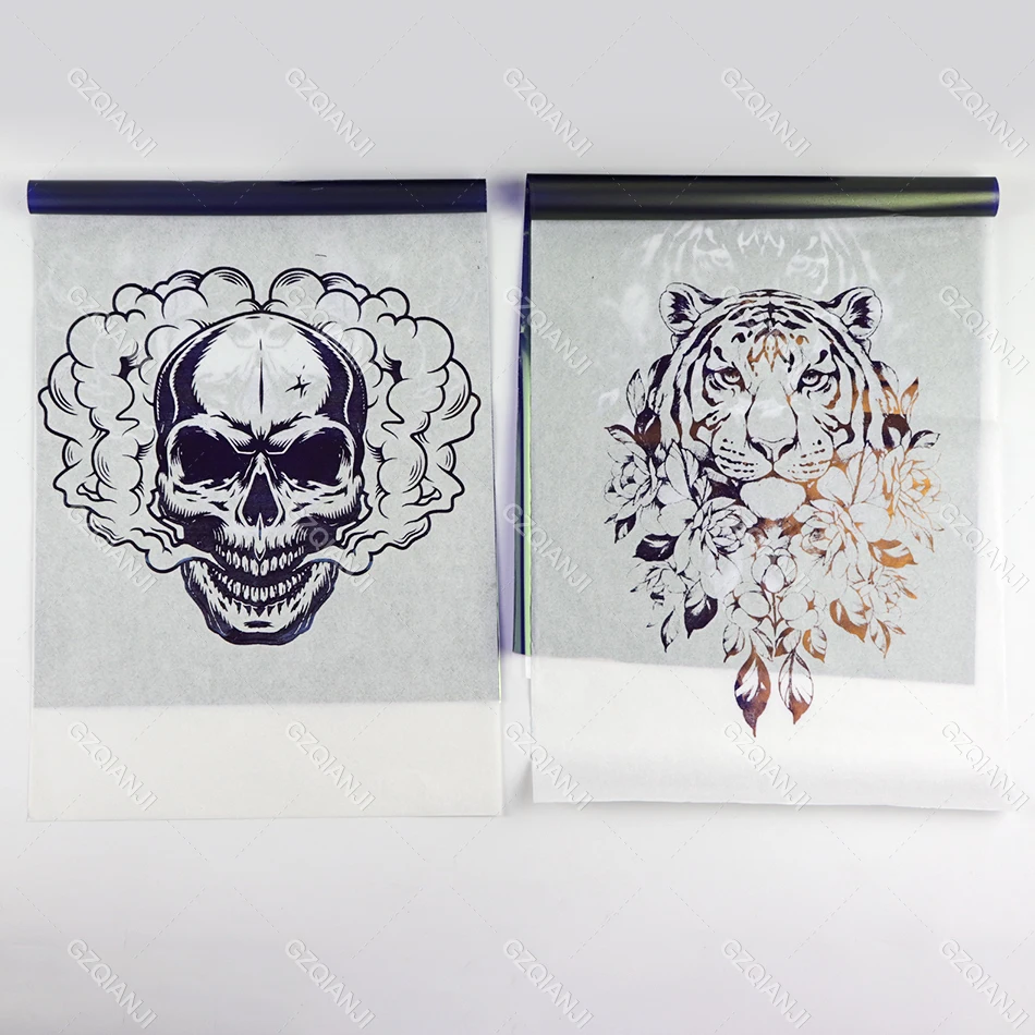 Imagem -04 - Gzqianji 10100 Folhas a4 Estêncil de Transferência de Tatuagem Papel Camadas de Prática de Tatuagem para Tatuagem Arte Suprimentos de Tatuagem Impressora