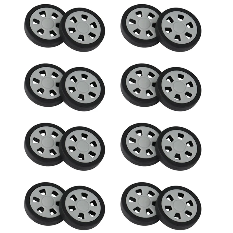 

PZHI-16X Luggage Accessories Wheels Aircraft Suitcase Pulley Rollers Mute Wheel Wear-Resistant Parts Repair 50X12mm