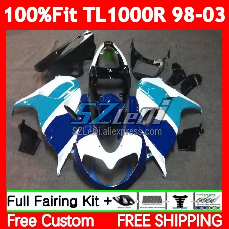 Factory Blue Injection SRAD For SUZUKI TL1000 TL 1000 R 1000R 85No.21 TL1000R 1998 1999 2000 2001 2002 2003 98 99 00 03 Fairings