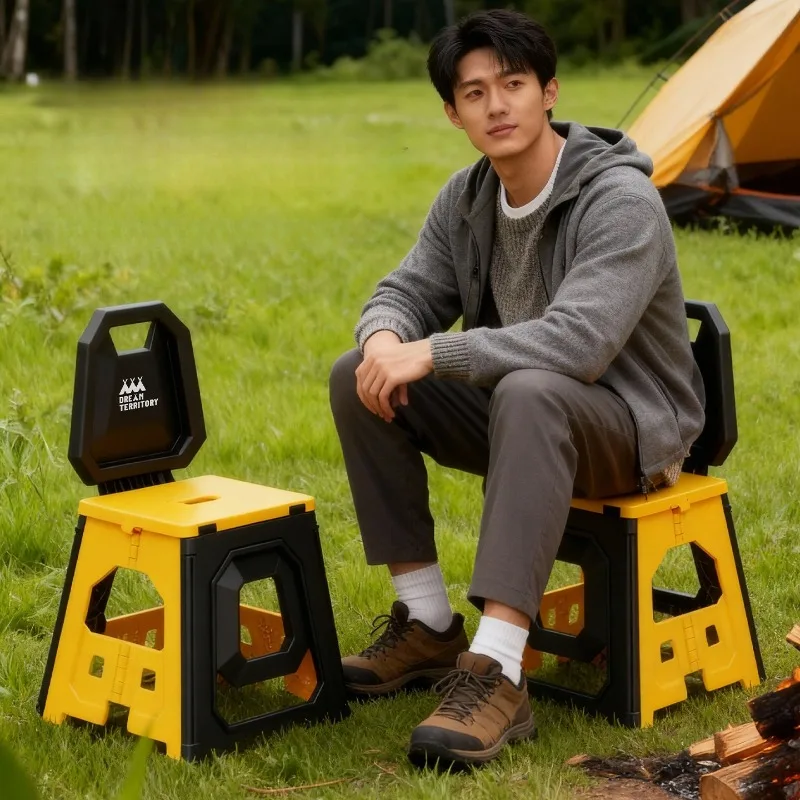 

Outdoor Camping Portable Folding Storage Stool Home Fishing Camping Small Bench Plastic Mazar 2026 طاولات للقهوة