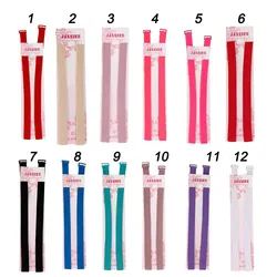 1 Pair 1.5cm Candy Color Double-Shoulder High Quality Adjustable Shoulder Strap Elastic Bra Straps For Female Girls Underwear