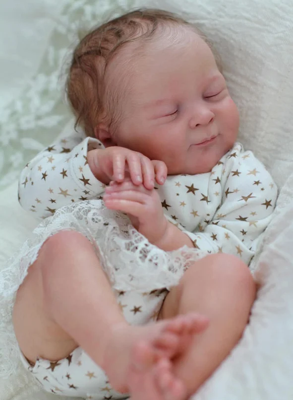 

NPK 19 Inch Reborn Doll Kit Olivia - Unfinished Unpainted DIY Doll Parts with Cloth Body for Collectors And Crafters