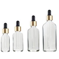 5/10/15/20/30/50/100ml Clear Glass Dropper Bottle for Essential Oils Dripper Ear Eye Drop Refillable Bottle Aromatherapy