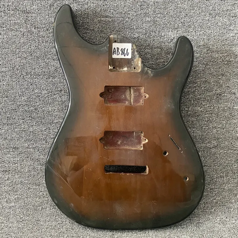 AB866 Unfinished Electric Guitar Body in Solid Wood Genuine and Original J&D Brothers DIY Guitar PARTS with Damages Replace