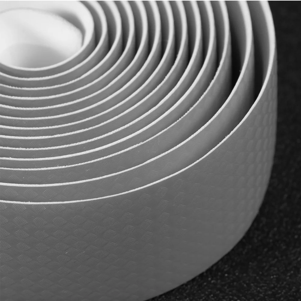 1 مجموعة ألياف الكربون المقود الشريط ماصة للصدمات عدم الانزلاق التفاف ل الطريق دراجة هوائية جبلية الدراجات الفضة مع المقابس النهاية #5