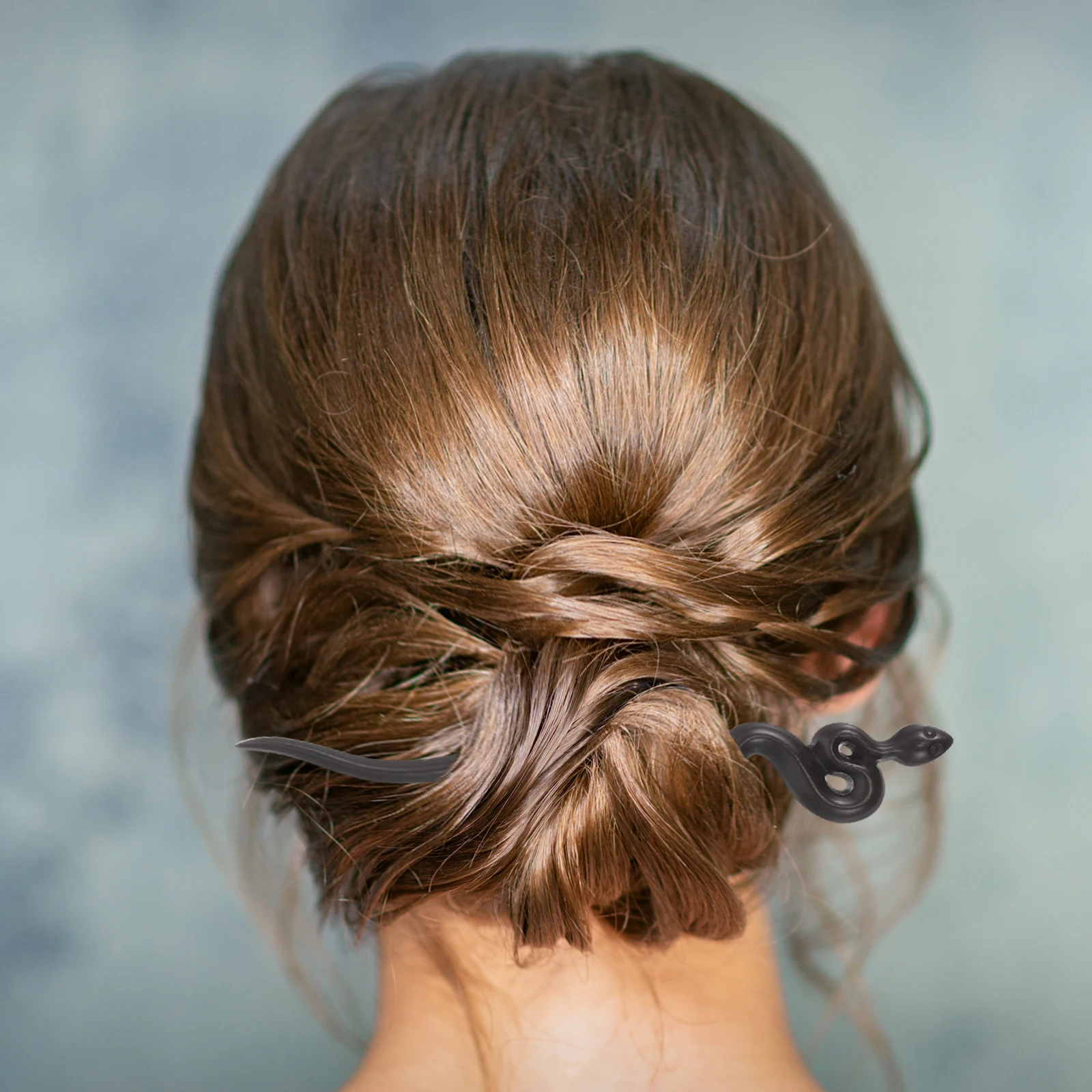 

Vintage Wooden Stick Snake Design Elegant Updos Traditional Chinese Headdress Durable Long Lasting Accessories For Women Girls