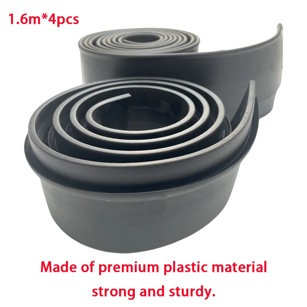 

4pcs*1.6m Universal Car Wheel Eyebrow Arches Lips K50 thickness 5mm Auto Side Fender Flares Extension Protection