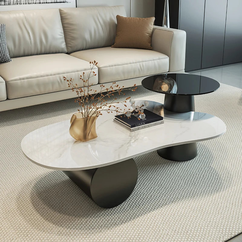 

Creative Aesthetic Side Table Unique Space Saving Coffee Tables Minimalist Simple Mesa De Centro De Sala Living Room Furniture