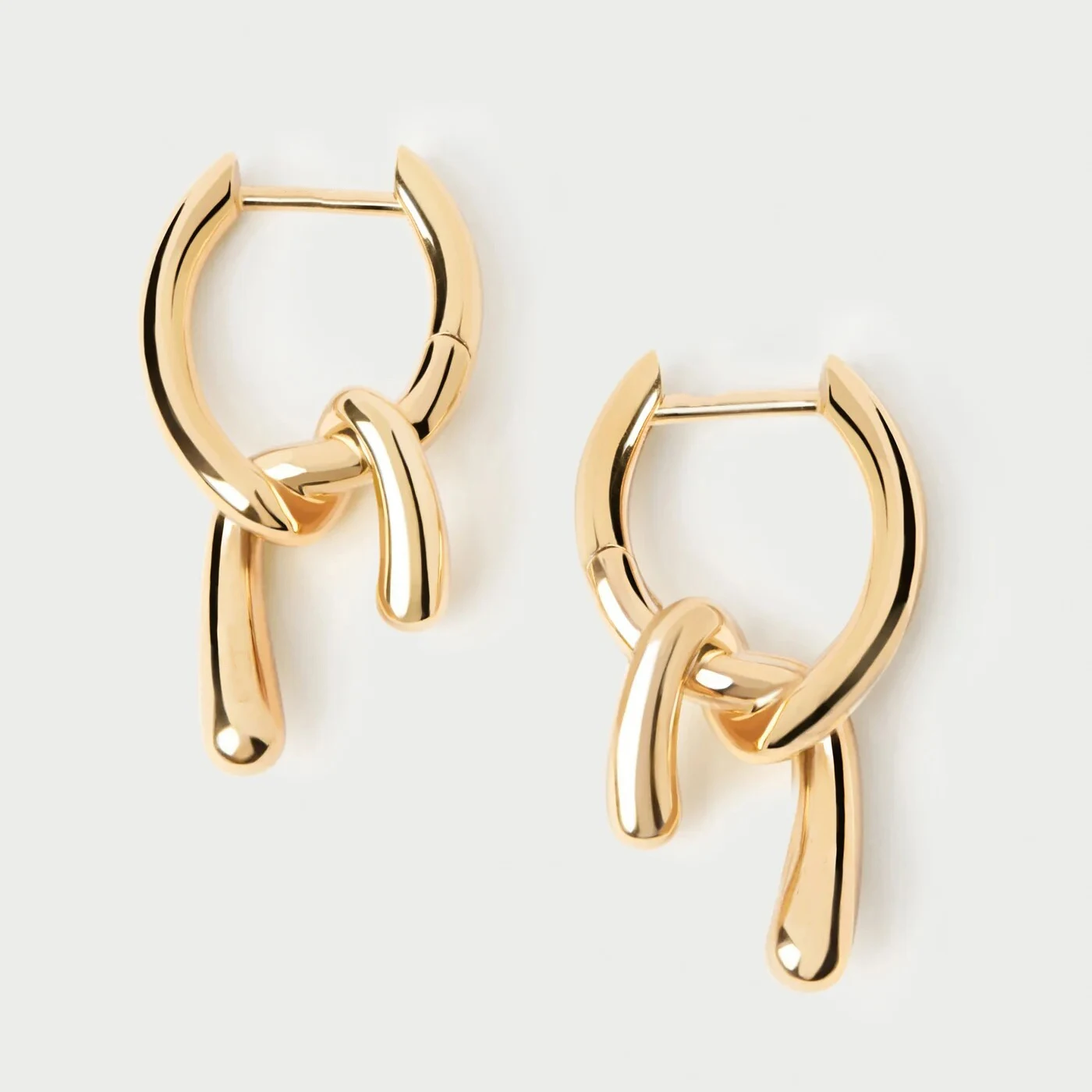 New Fashion Gold Silver Knotted Designer Earrings Woman Europe Jewelry Holiday Gifts 2