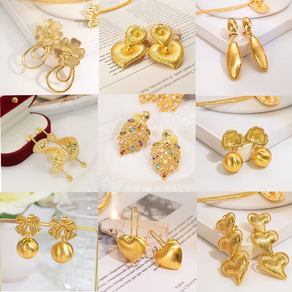 YTJX Advanced Exquisite Long Pendant Geometric Perforation Women's Earrings Party Jewelry Accessories Elegant, Simple and Charmi