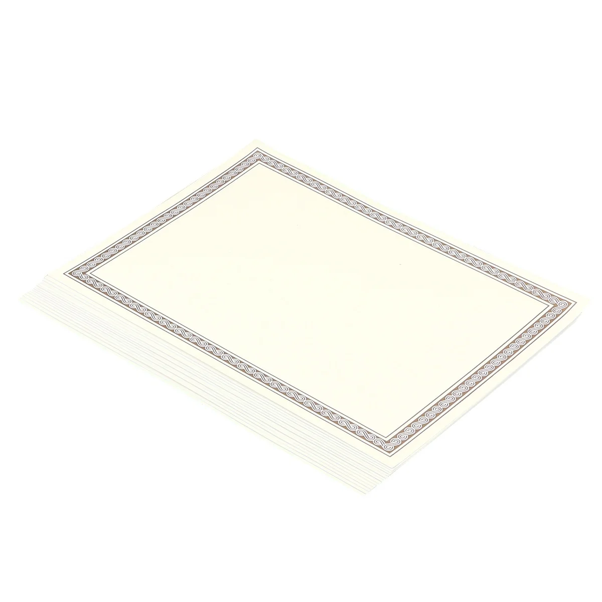 15Pcs Certificate Paper Gold Border A4 Metallic Hot Stamping Compatible Printers Personalized Awards Graduation Ceremony