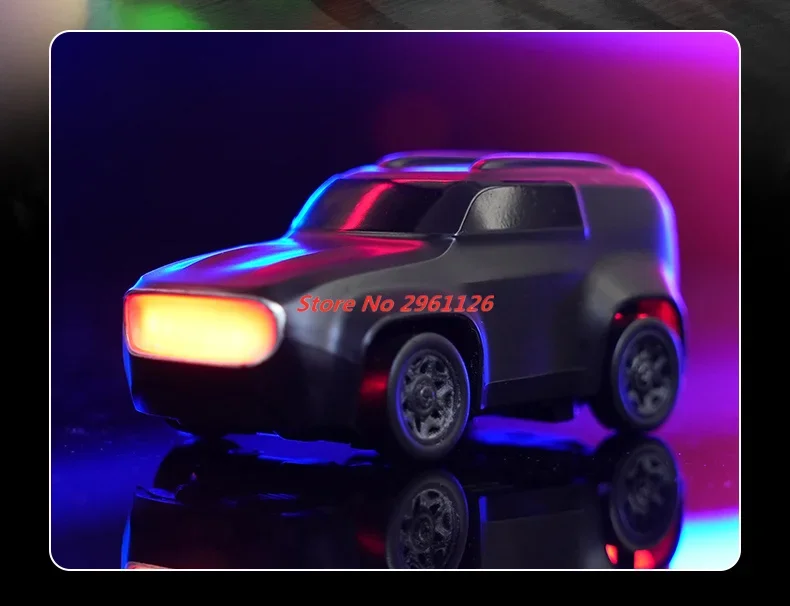 

1:64 Mini Desktop Remote Control Car Four-Wheel Drive High-Speed Drift Racing Car Vehicle Lighting Effects Toy RC Car Gifts